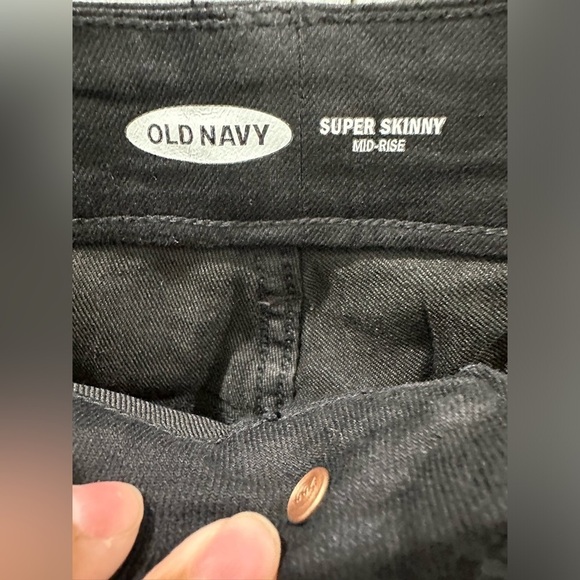 Old NAVY High-Waisted Wow Super-Skinny Black-Wash Ankle Jeans-PLUS SIZE-SHORT - Picture 4 of 7